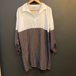 Black and white tshirt dress